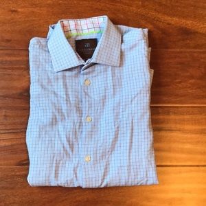 Tattersall London 15 1/2- 32/33 Button Down